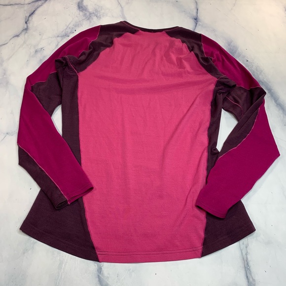 Patagonia Pink Purple Long Sleeve Athletic Top - Picture 4 of 8